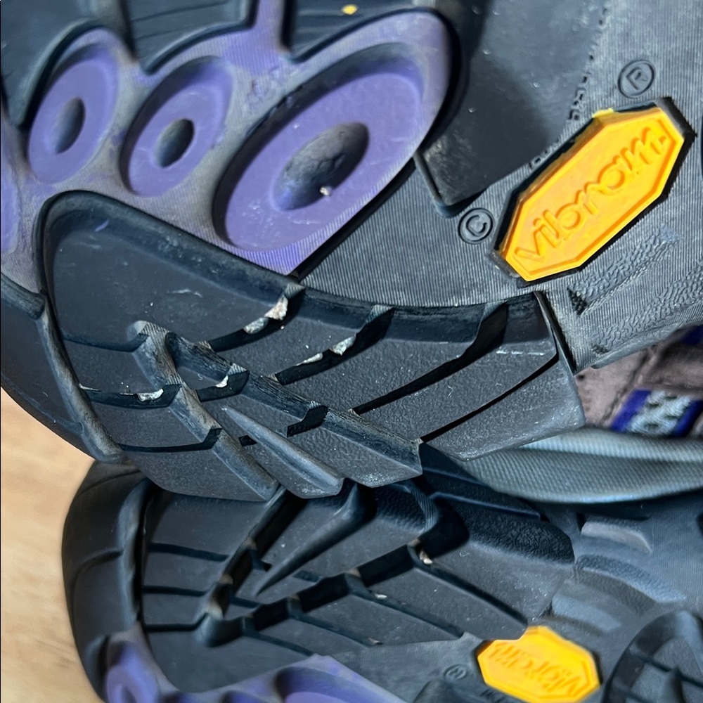 Merrell Brown and Purple Athletic Hiking Shoes - Picture 11 of 16